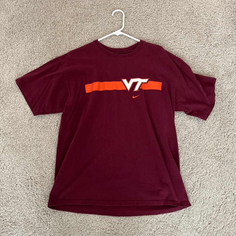 Men’s Nike Virginia Tech T-shirt, Maroon, Size Large